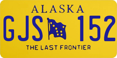 AK license plate GJS152