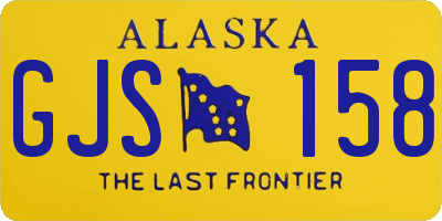 AK license plate GJS158