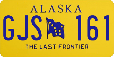 AK license plate GJS161