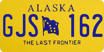 AK license plate GJS162