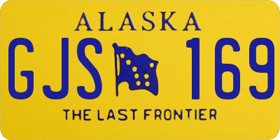 AK license plate GJS169