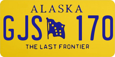 AK license plate GJS170