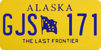 AK license plate GJS171