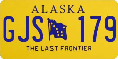AK license plate GJS179