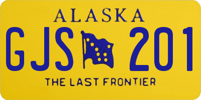 AK license plate GJS201