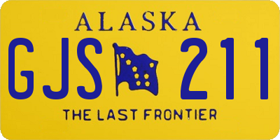 AK license plate GJS211