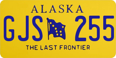 AK license plate GJS255