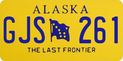 AK license plate GJS261
