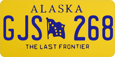 AK license plate GJS268