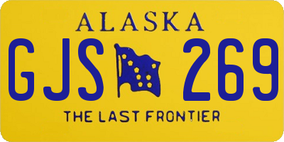 AK license plate GJS269