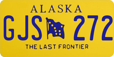 AK license plate GJS272