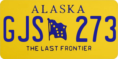 AK license plate GJS273