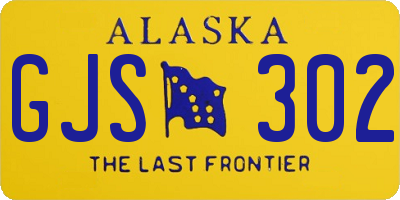 AK license plate GJS302