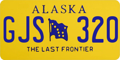 AK license plate GJS320
