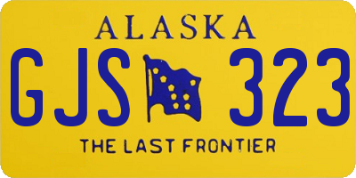 AK license plate GJS323