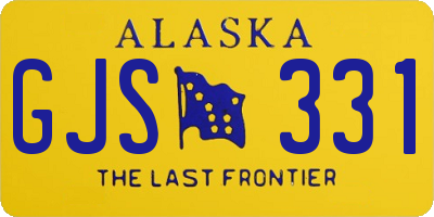 AK license plate GJS331