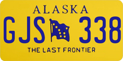 AK license plate GJS338