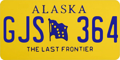 AK license plate GJS364