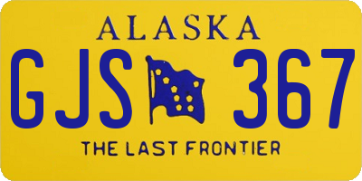 AK license plate GJS367