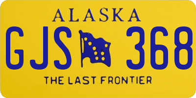 AK license plate GJS368