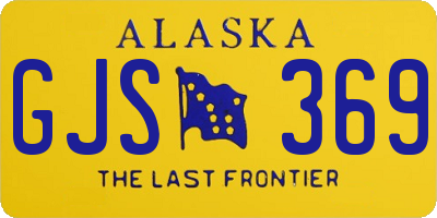 AK license plate GJS369