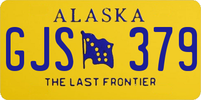 AK license plate GJS379