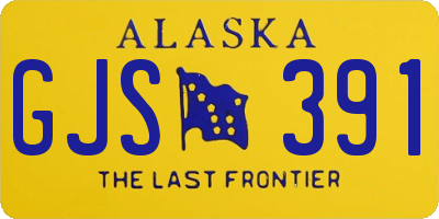 AK license plate GJS391