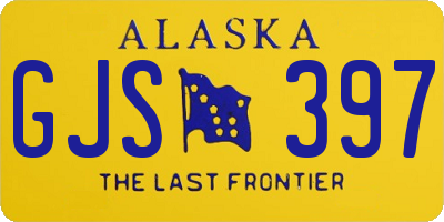 AK license plate GJS397