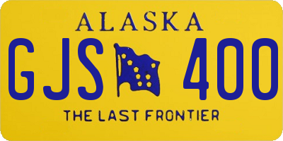 AK license plate GJS400