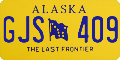 AK license plate GJS409