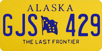 AK license plate GJS429