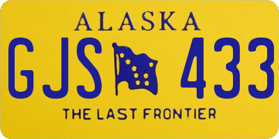 AK license plate GJS433