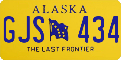 AK license plate GJS434