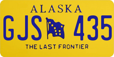 AK license plate GJS435