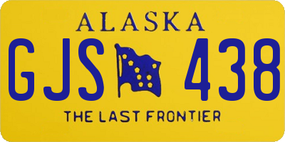AK license plate GJS438