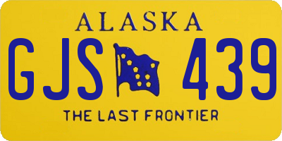 AK license plate GJS439