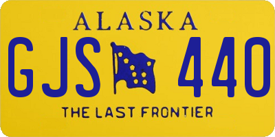 AK license plate GJS440