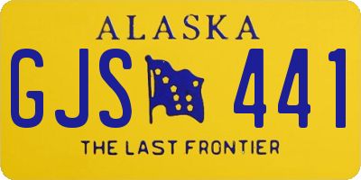 AK license plate GJS441