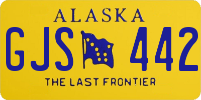 AK license plate GJS442