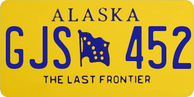 AK license plate GJS452