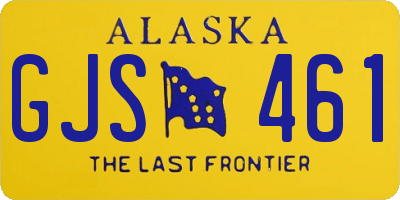 AK license plate GJS461