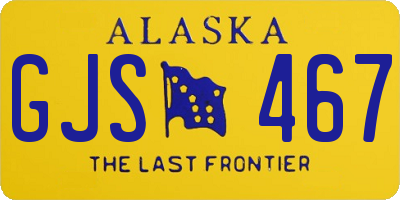 AK license plate GJS467