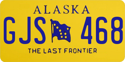 AK license plate GJS468