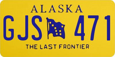 AK license plate GJS471