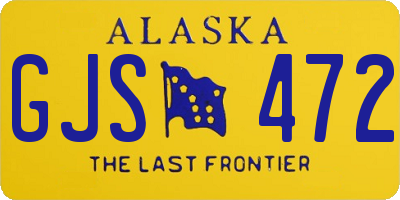 AK license plate GJS472
