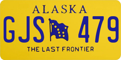 AK license plate GJS479