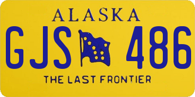 AK license plate GJS486