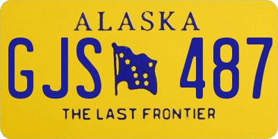 AK license plate GJS487