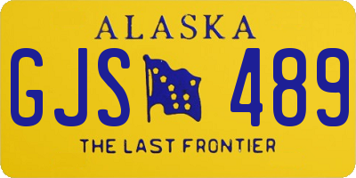 AK license plate GJS489