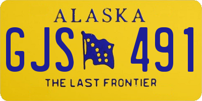 AK license plate GJS491